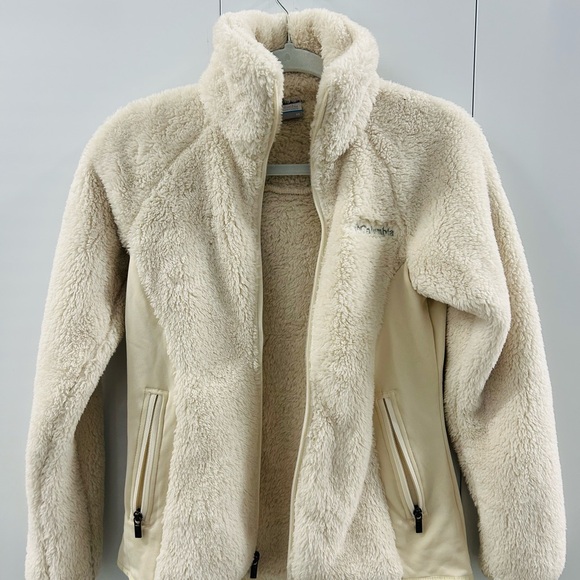 Columbia  Women’s Plush Fleece Jacket, Size XS, Cream - Picture 2 of 11